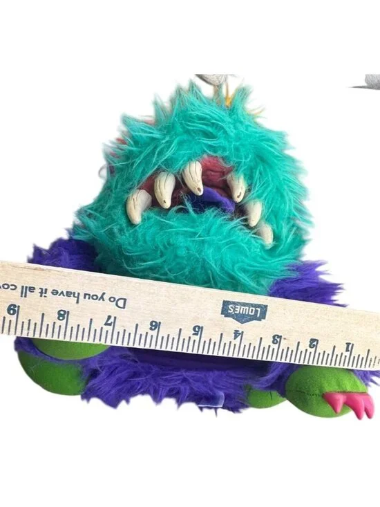 Vintage 1986 My Pet Monster, Rark, Hand Puppet Stuffed Animal Without Handcuffs - Picture 7 of 13